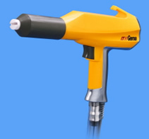 selecting powder spray gun attachments