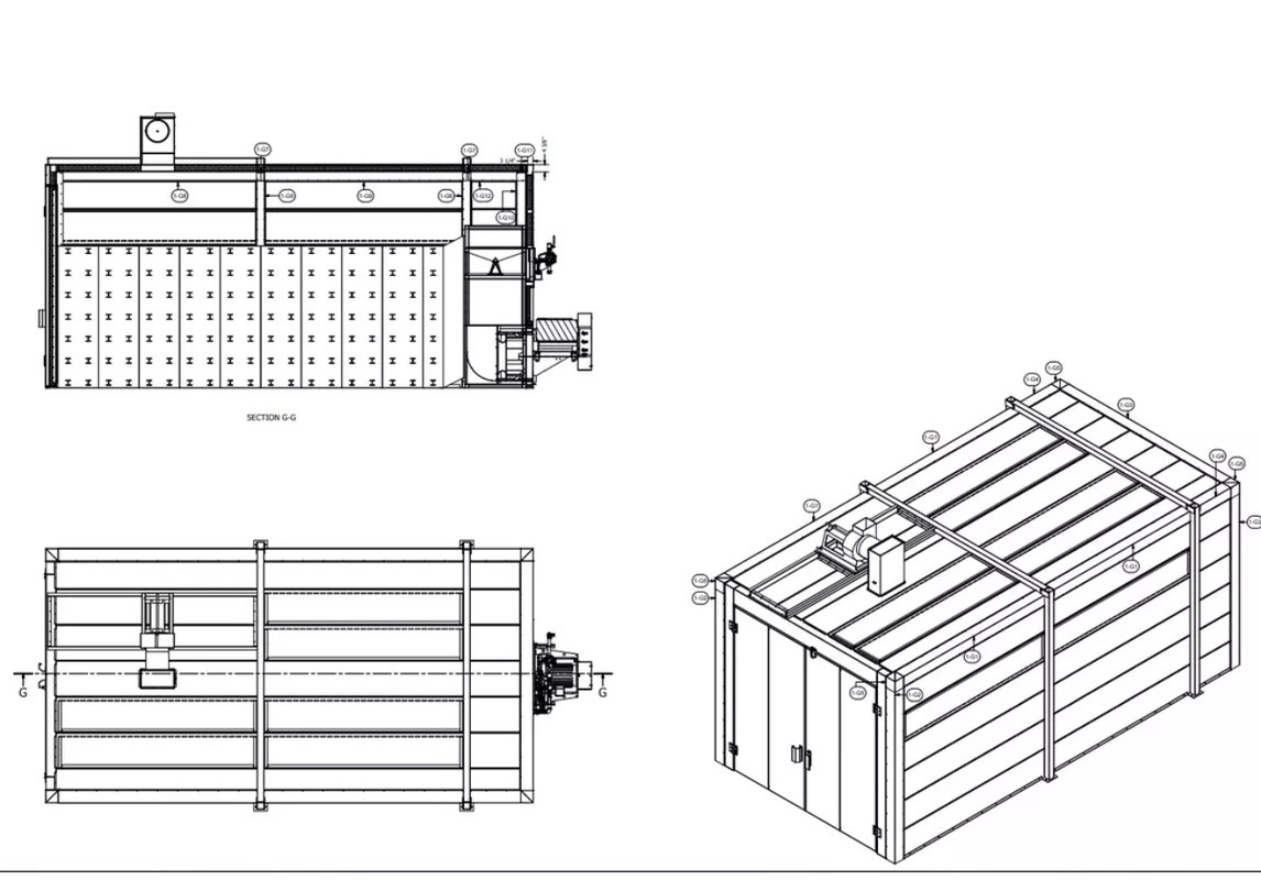 large used batch oven