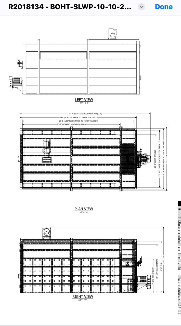 large used batch oven