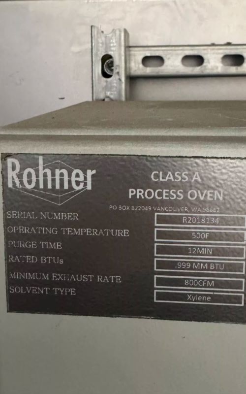 large used batch oven